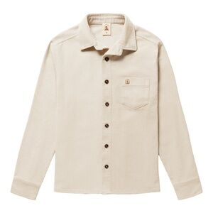 Classic Beige Casual Button-Down Shirt